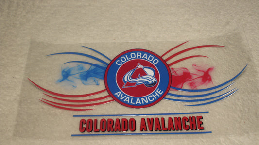 HOCKEY TEAM COLORADO AVALANCHE 16OZ UV STICKER WRAP
