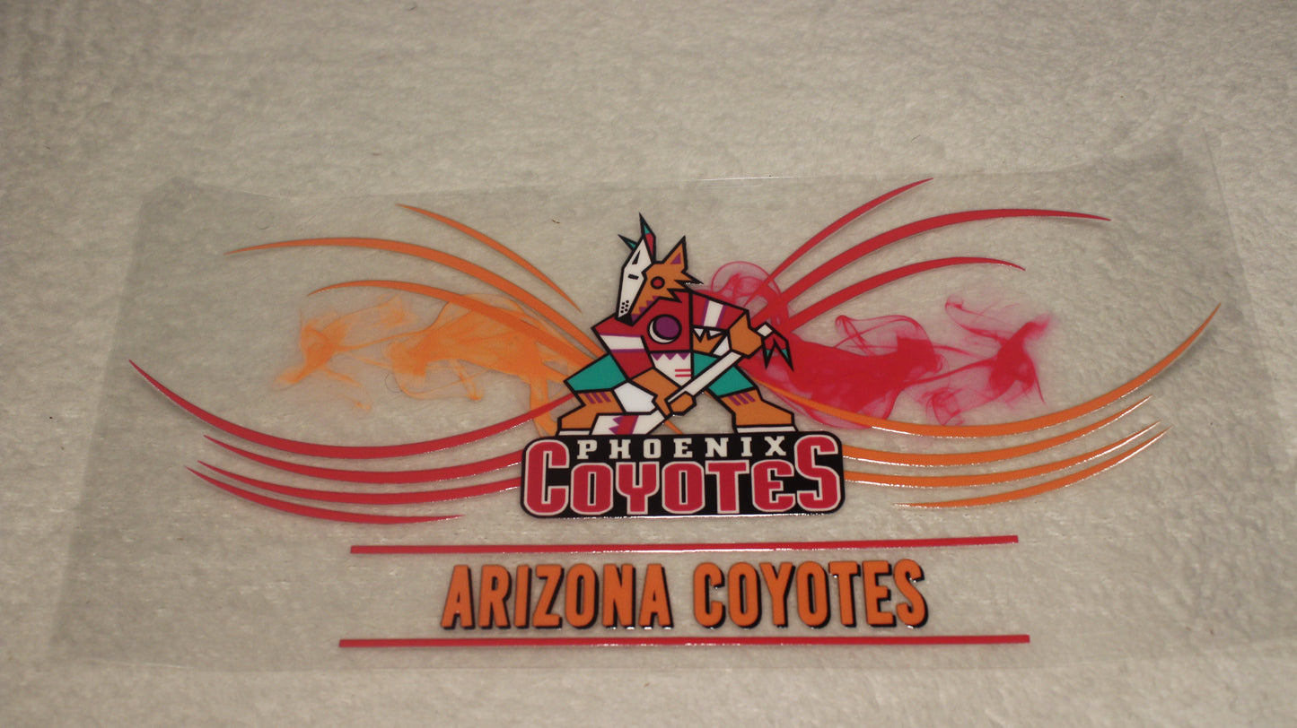 HOCKEY TEAM ARIZONA COYOTES 16OZ UV STICKER WRAP