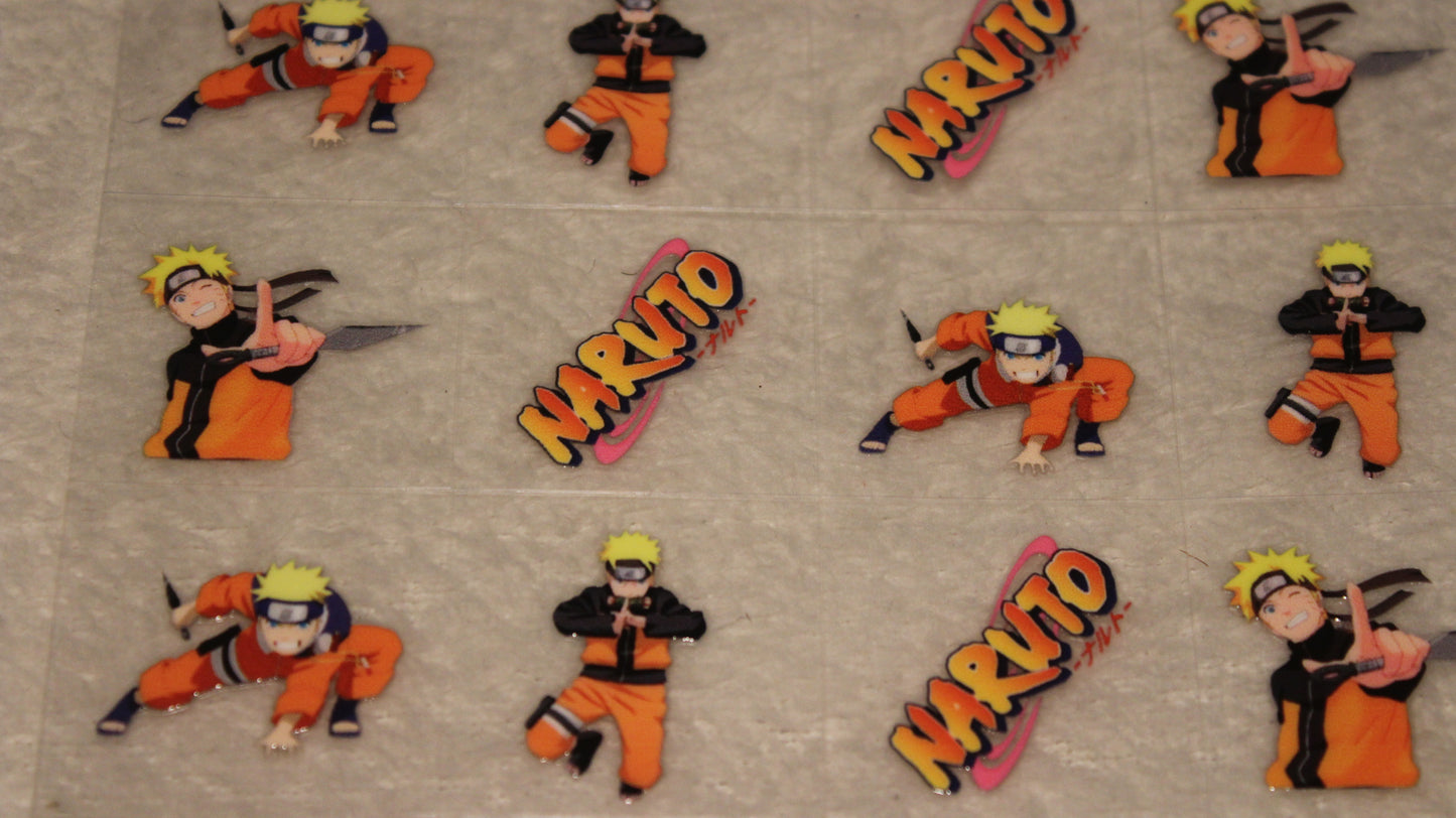 NINJA FAN ANIME UV STICKER SHEET