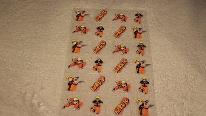 NINJA FAN ANIME UV STICKER SHEET
