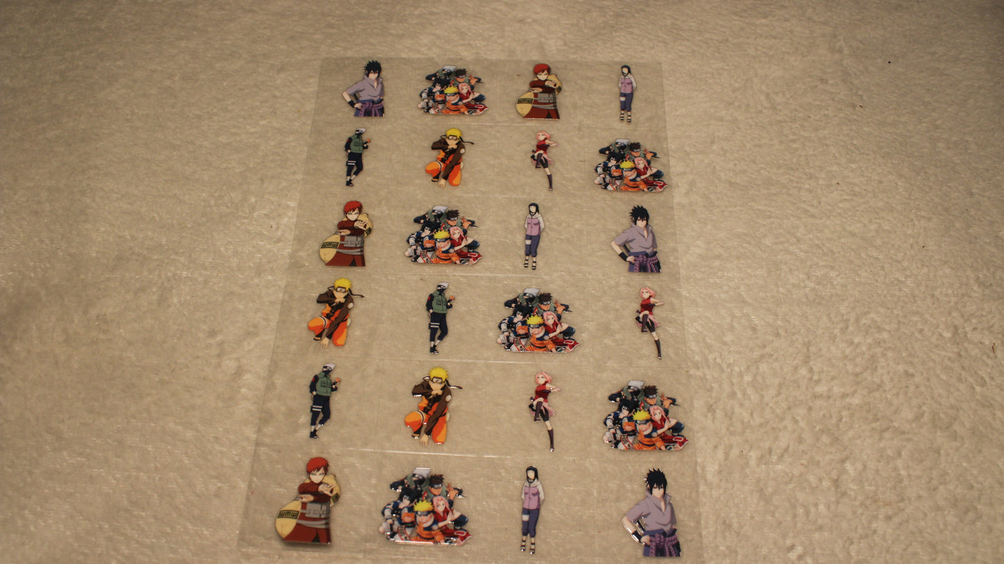NINJA ANIME FAN UV STICKER SHEET