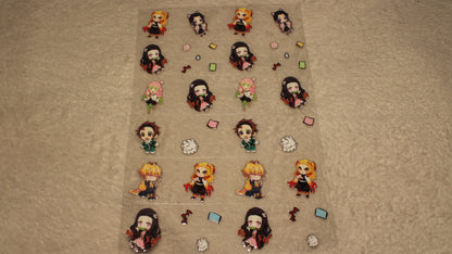 DEMON FAN ANIME UV STICKER SHEET