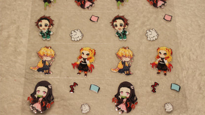 DEMON FAN ANIME UV STICKER SHEET