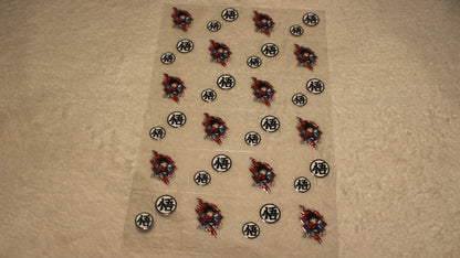 DRAGON ANIME FAN UV STICKER SHEET