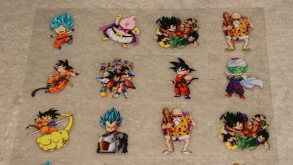 DRAGON ANIME FAN UV STICKER SHEET