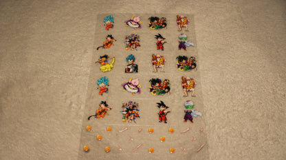 DRAGON ANIME FAN UV STICKER SHEET