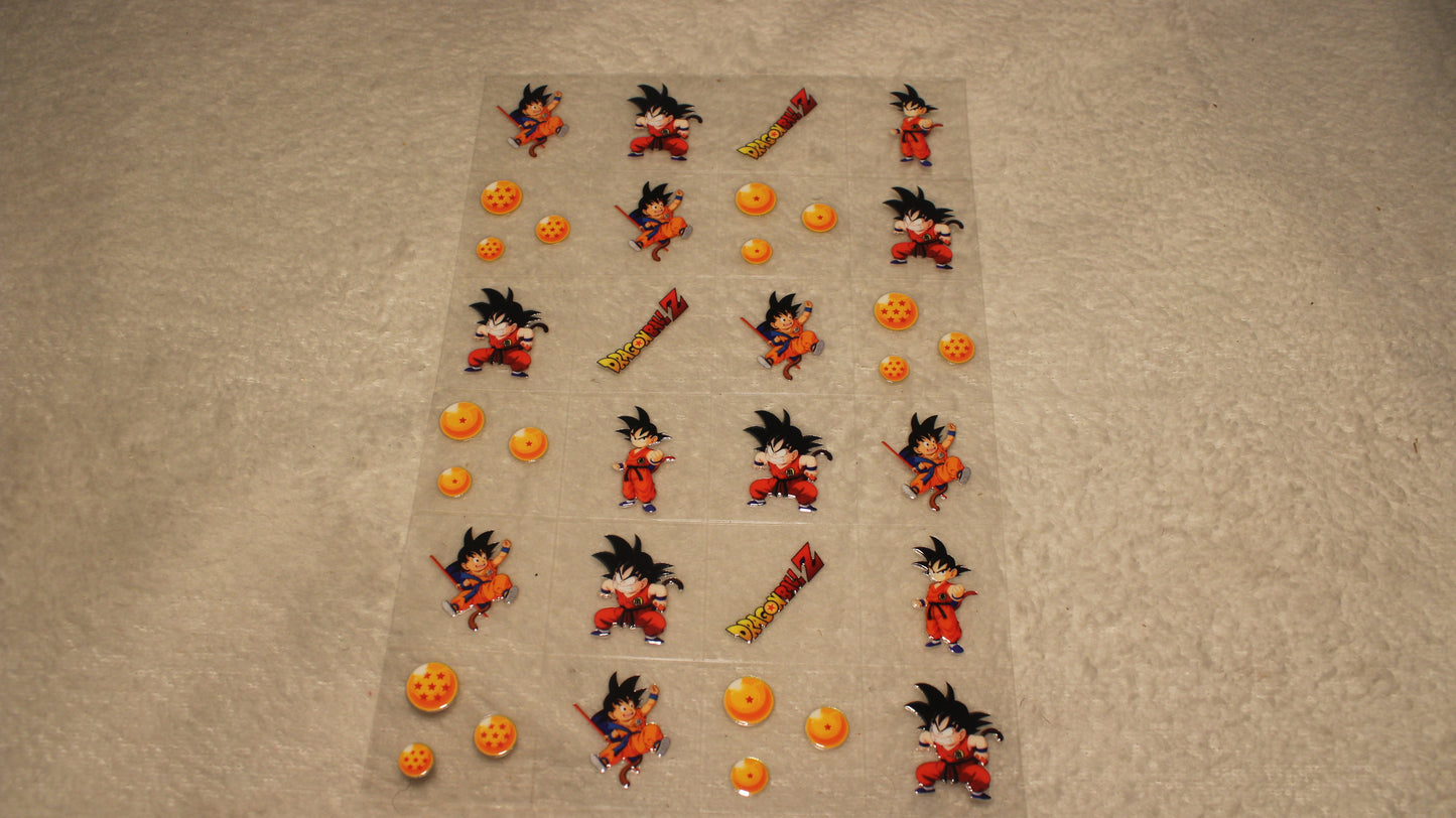 DRAGON FAN ANIME UV STICKER SHEET