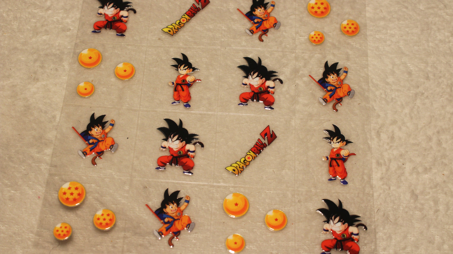 DRAGON FAN ANIME UV STICKER SHEET