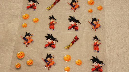 DRAGON FAN ANIME UV STICKER SHEET