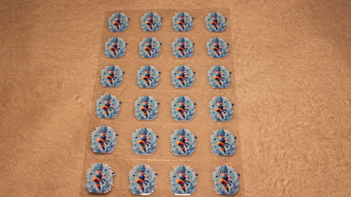 DRAGON ANIME FAN UV STICKER SHEET