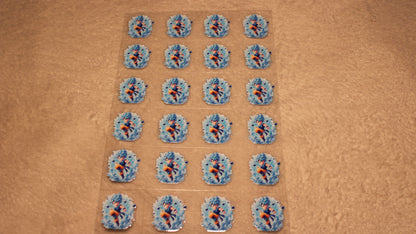 DRAGON ANIME FAN UV STICKER SHEET