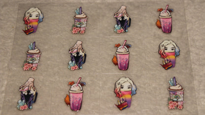 JJK ANIME FAN UV STICKER SHEET