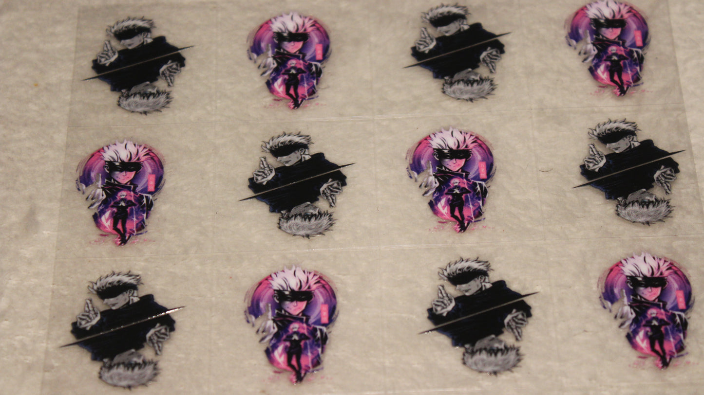 JJK ANIME FAN UV STICKER SHEET