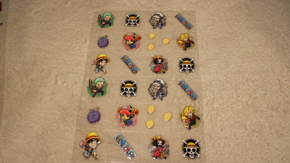 TREASURE HUNTING ANIME FAN UV STICKER SHEET