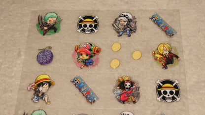 TREASURE HUNTING ANIME FAN UV STICKER SHEET