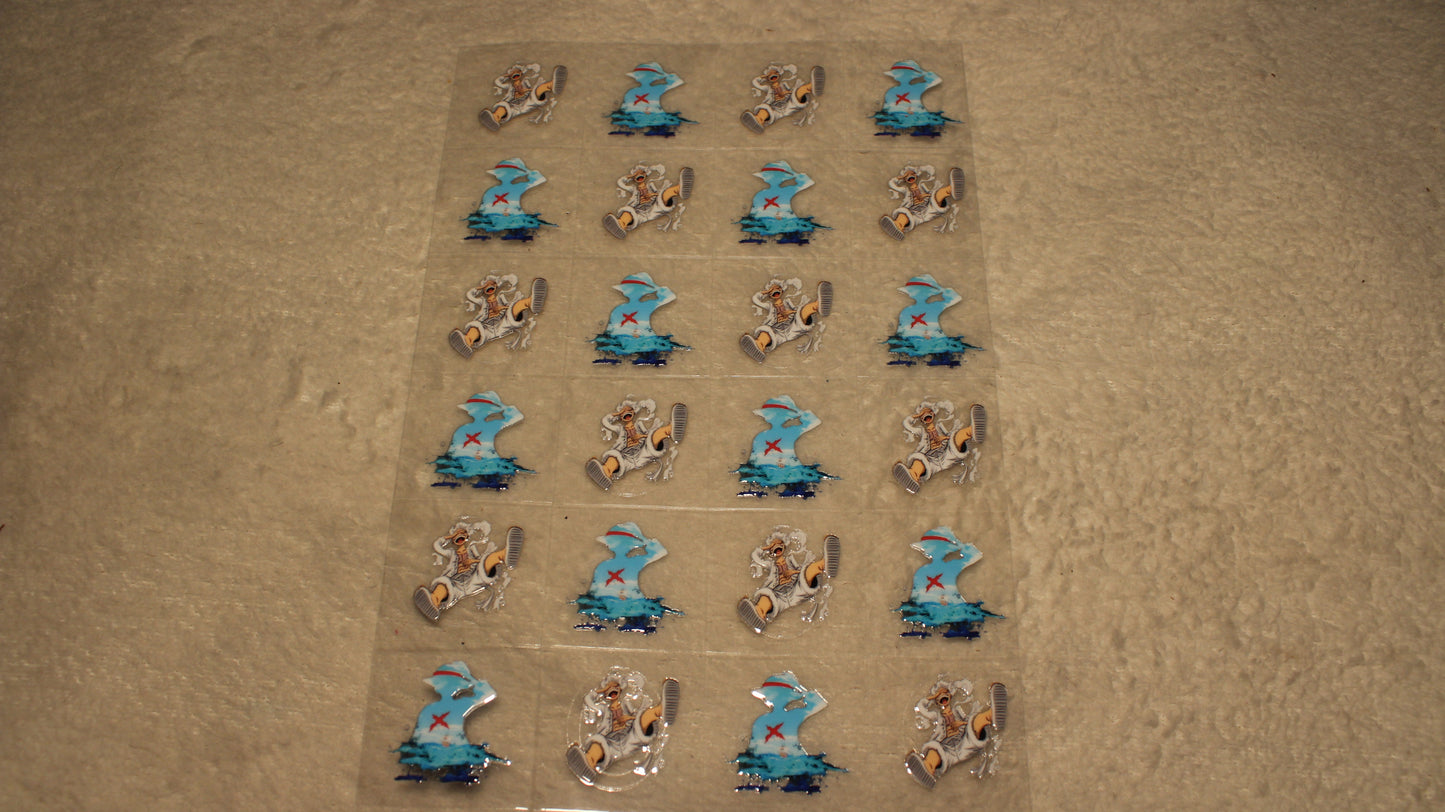 HUNTING TREASURE ANIME FAN UV STICKER SHEET