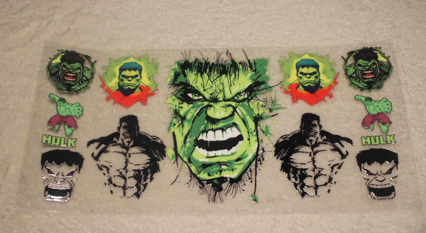 MARVEL FAN INCREDIBLE HULK 16-32OZ UV STICKER WRAP