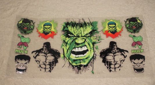 MARVEL FAN INCREDIBLE HULK 16-32OZ UV STICKER WRAP