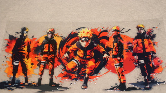 ANIME NINJA FAN 16OZ UV STICKER WRAP