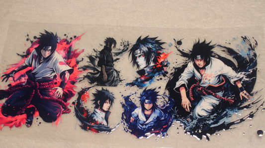 ANIME NINJA FAN 16-24OZ UV STICKER WRAP