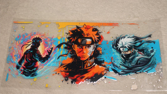 ANIME NINJA FAN 16OZ UV STICKER WRAP