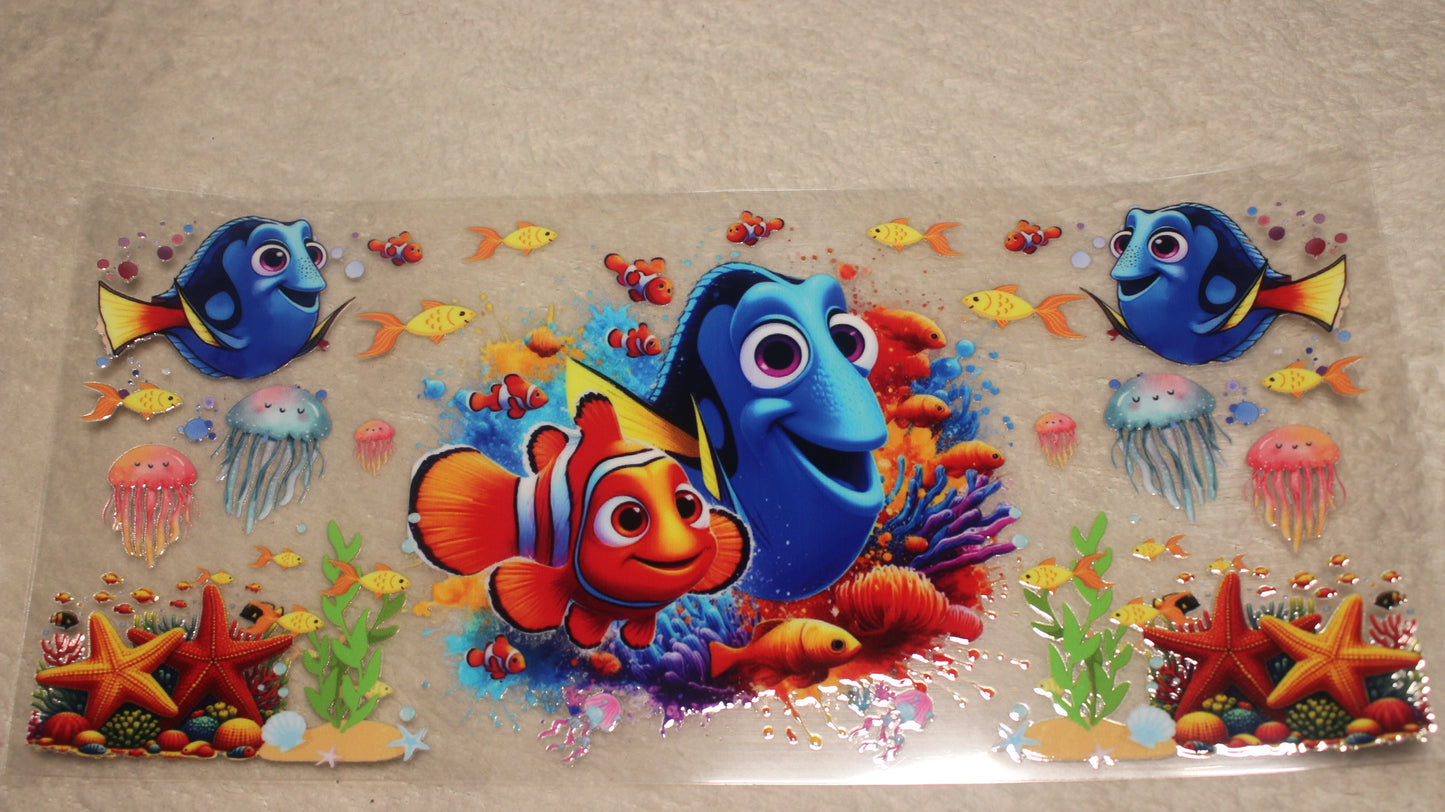 FINDING NEMO FAN 16-24OZ UV STICKER WRAP