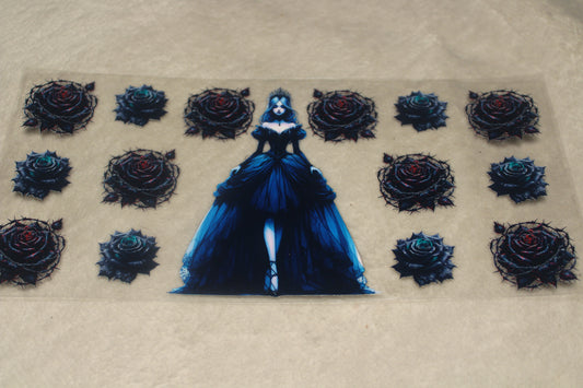 GOTHIC PRINCESS UV CUP WRAP STICKER