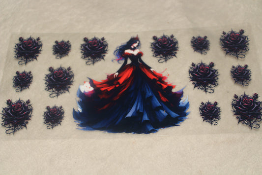 GOTHIC PRINCESS UV CUP WRAP STICKER