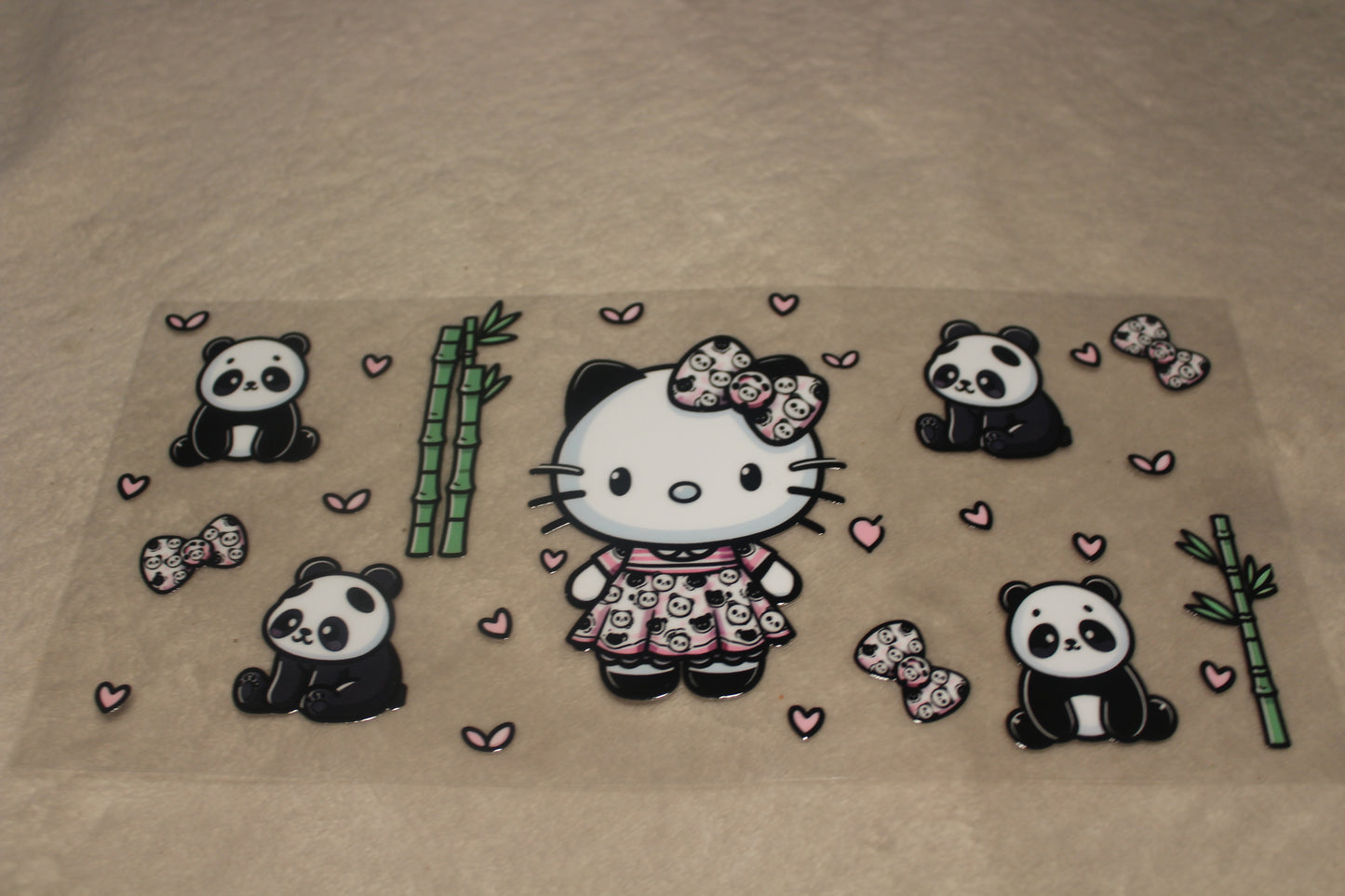 CUTE PANDA HK UV CUP WRAP STICKER