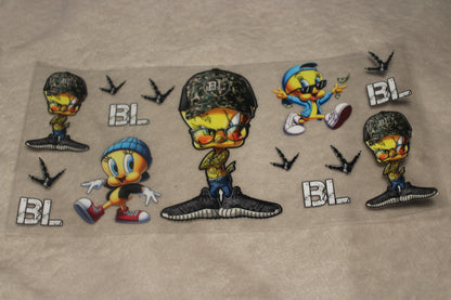 RETRO STREET CARTOON 16-32OZ WATERPROOF