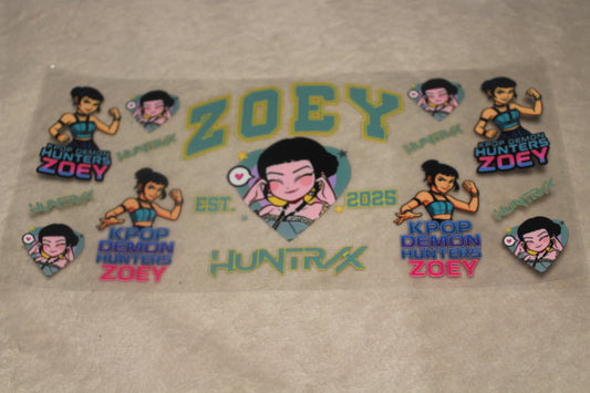 ZOEY UV CUP WRAP STICKER