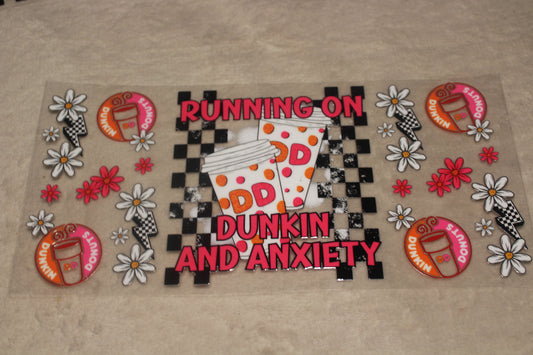 RUNNING ON DONUTS UV CUP WRAP STICKER