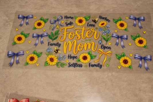 FOSTER MOM LOVE UV CUP WRAP STICKER