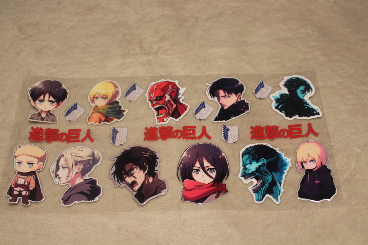 TITAN FAN STICKER SHEET BUNDLE 16-32OZ WATERPROOF